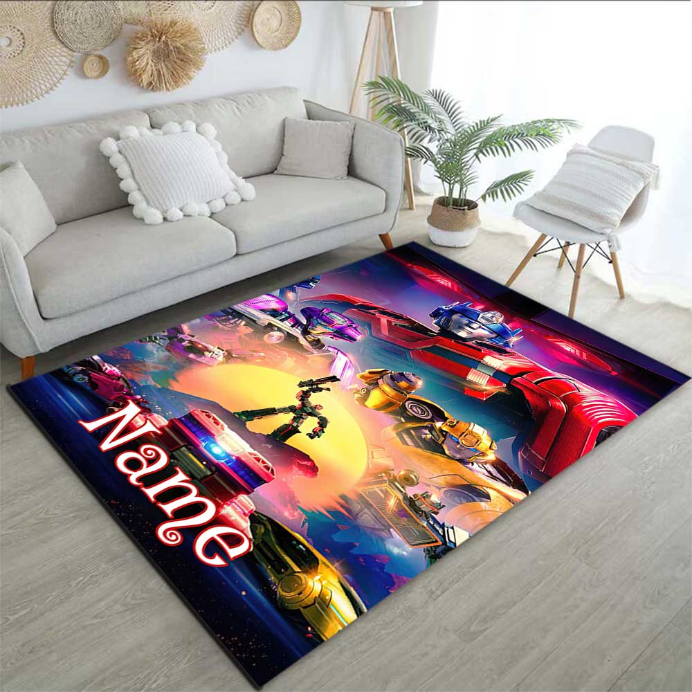 Love Transformers (20) Customize your name rug, office chair cushion, home bedroom living room gift.