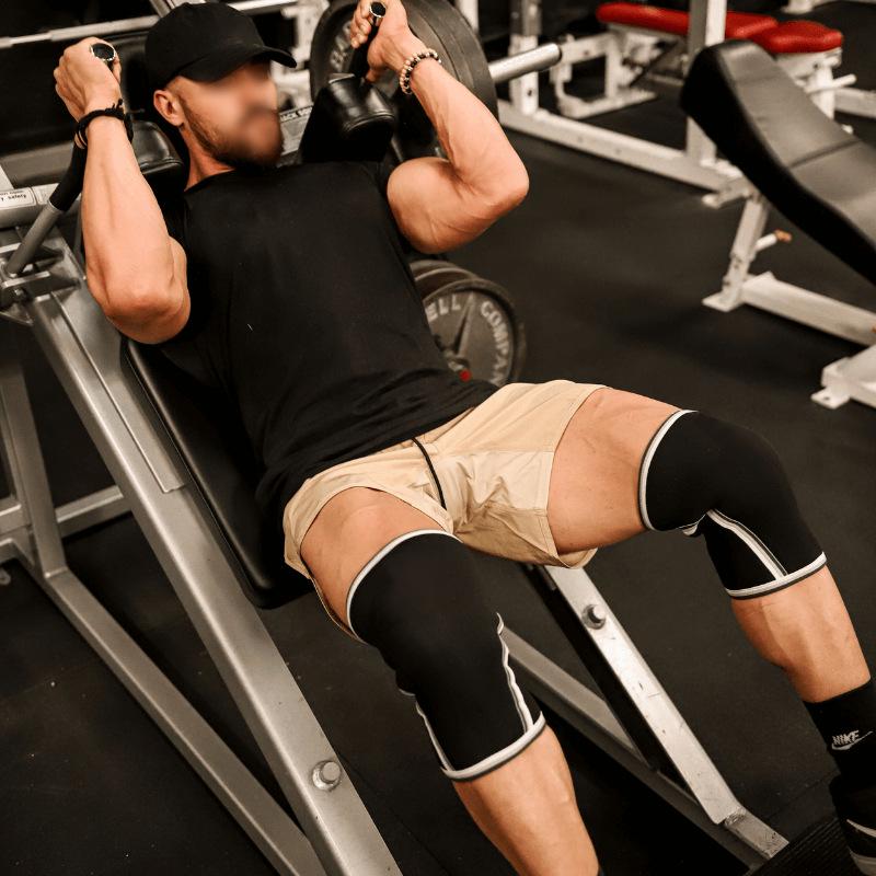 Ağırlık Kaldırma ve Squat için 7mm Neopren Kompresyon Dizlikleri - Koruyucu Fitness Ekipmanı