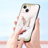 Flowers Letter Phone Case For iPhone 17 16 15 Pro Max 11 12 13 14 7 8 Plus SE 2020 X XR XS Cover Soft Black