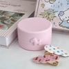 1ks INS roztomilá kulatá úložná krabička s mašlí pro makronky, kawaii dívky, šperky, sponky do vlasů, prachotěsná krabička, cestovní přenosný organizér na drobnosti