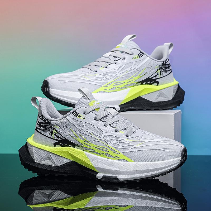 Mens Sports Shoes Autumn New Mesh Breathable Thick Sole Anti Slip Daily Casual Outdoor Jogging Fashion Sneakers for Men