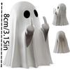 Car Decorate Luminous Middle Finger Cute Ghost Statue Small Scary Ghost Figurines For Halloween Decorations Home Table Ornaments