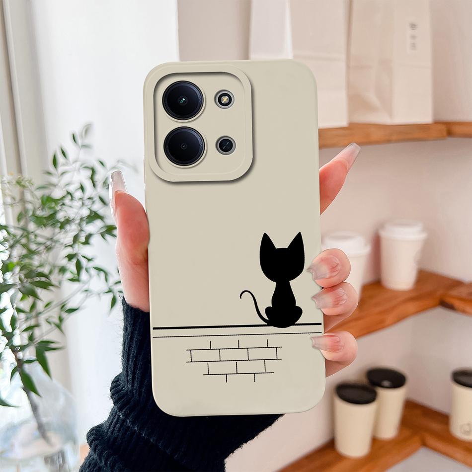 Per Custodia Redmi 15C Moda Cuore Silicone Liquido Protezione Fotocamera Cover Posteriore Per Xiaomi Redmi 15 C 4G 5G Funda Custodie Morbide per Telefono