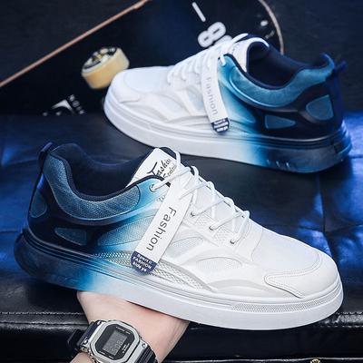 Obuwie męskie Jesień Sport Casual Wszechstronny Płaskie trampki Siateczka Oddychający buty z siateczką Męskie Gradient Biały Toporny Moda