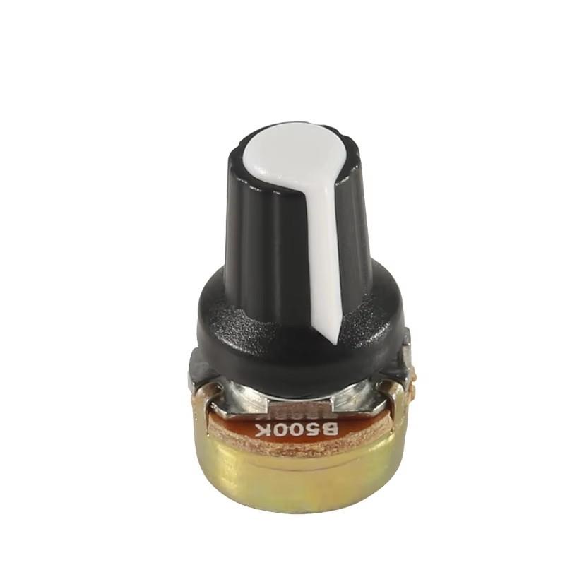 5Pcs 10k Potentiometer Knob 1K 100K 5K 50K OHM WH148 Shaft with Nut 3 Terminal Linear Taper Rotary B10K for Arduino Diy Kit
