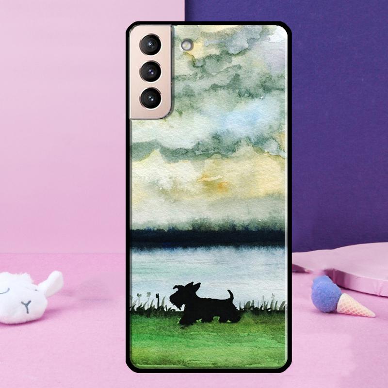 Westie Scottie Scottish Terrier Phone Case For Samsung Galaxy S25 Ultra S24 S23 Ultra S9 S10 S20 S21 S22 Plus S24 FE Cover