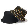 1 Stück Männer und Frauen Frische Frucht Fischerhut Banane Tropische Frucht Baumwolle Fischerhut Gorros Strand Reisehut