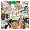50 Cute Rabbit Cartoon Stickers for DIY Decoration - Perfect for Suitcases, Scooters, Refrigerators, and Phones