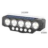 20 LED Fahrradlicht Vorne USB-Aufladung Fahrradlicht Radsportlampe Wasserdichtes Fahrradscheinwerfer Fahrlicht Nebelscheinwerfer Fahrradklingel Licht