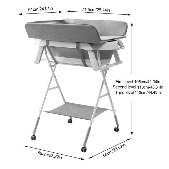 2 in 1 Hunde-Badewanne Hundewaschstation Faltbare Haustier-Badewanne zum Baden und Pflegen Zusammenklappbare Tragbare Dusch-Badewanne für Kleine Hunde Katzen Haustier
