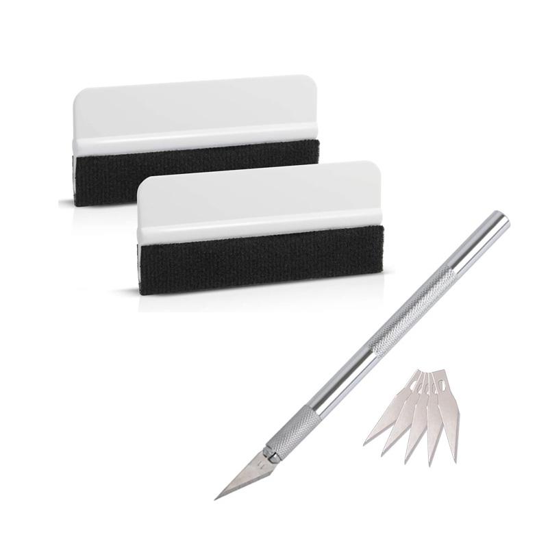 Pro Car Vinyl Wrap Tools Kit Rubber Squeegee Mini Scraper for Auto Window Tint Film Sticker Install Accs