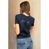 Womens Casual Tracksuit Set With Sequin Wing Embroidery Solid Color Hoodie Pants Streetwear Outfit