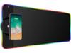 RGB Gaming Mouse Pad with Wireless Fast Charging (15W/10W/7.5W), Soft Surface, Colorful Light Effects, Phone Charger
