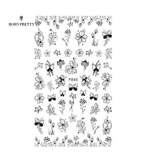 Functional Nail Stickers Nails Ornaments Lovely Colorful DIY