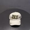 Washed Cotton Baseball Cap New Men's Curved Brim Cap Outdoor Sunshade Sun Protection Hat Retro Trendy