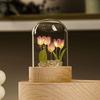 Tulpen Nachtlicht Handgemacht DIY Zimmer Schreibtischlampe-Blau