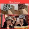 Pattern Fashionable Zebra Bucket Hat For Women Breathable Cotton Sun Hat Protection