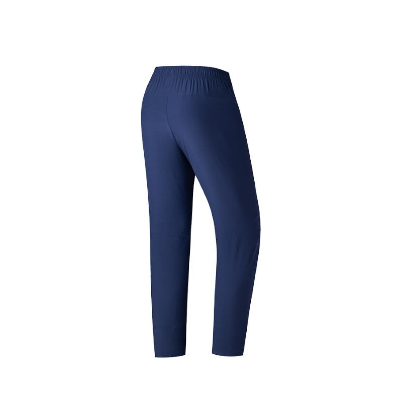 Anta Casual Simple Solid Color Straight Leg Knitted Sports Pants Men Bottoms Chaos-Blue 952525504-2