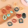 18/21/24 Stück Polymer Clay Ohrring-Ausstecher Geometrie-Form Backform Handgefertigter DIY Schmuckherstellung Kuchen Kekse Ausstecher Kunststoff