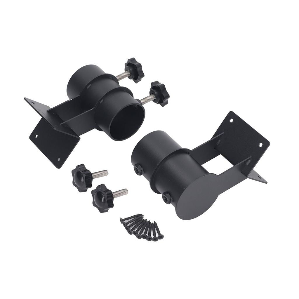 2 Pcs Patio Umbrella Side Holder Steel Parasol Umbrella Clamp Mount Fixed Clip Base for Deck