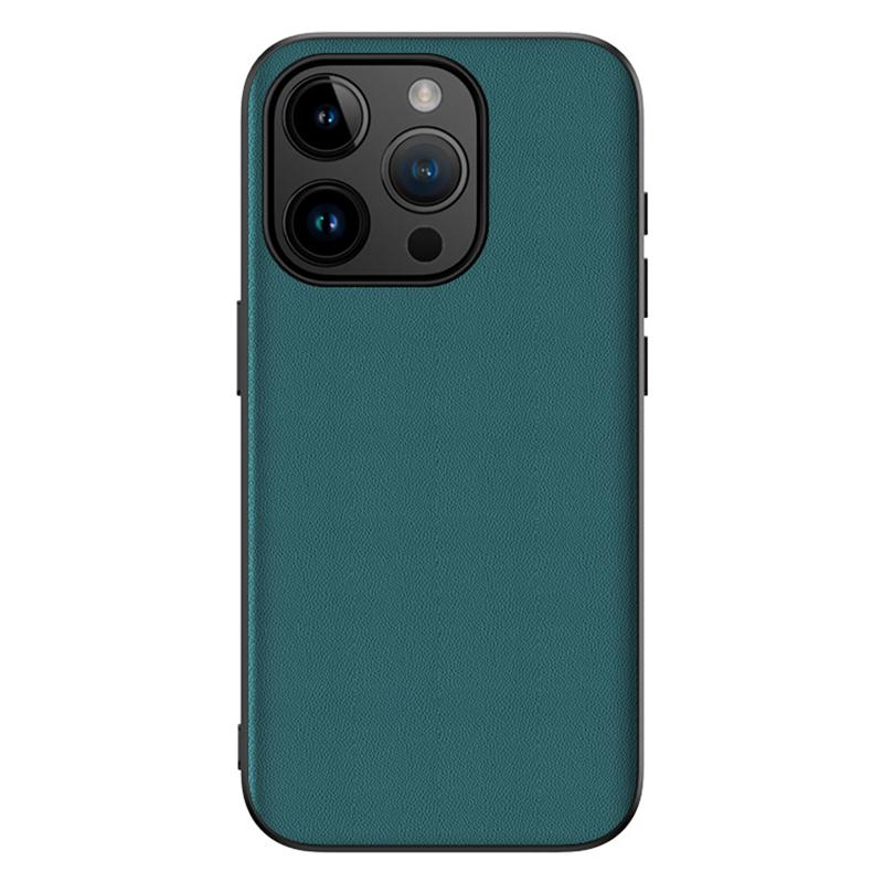 PU Leather+TPU Back Case for iPhone 15 Pro Max,Shockproof Phone Cover