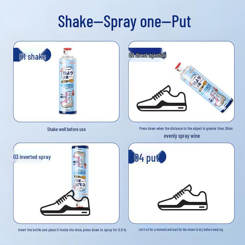 Ailange'na Silver Ion Ocean Scent Shoe & Sock Deodorizer (4-Pack)