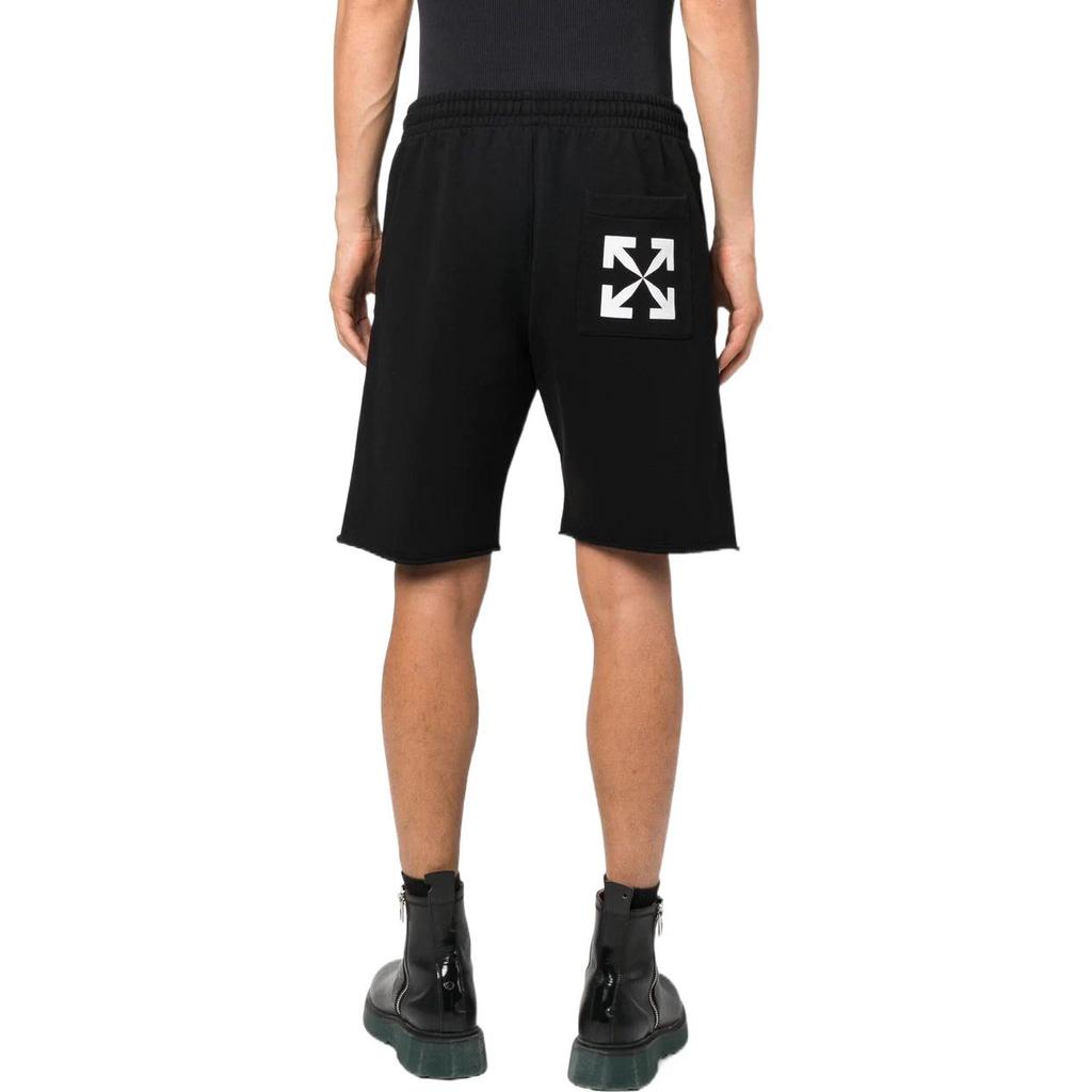 Off-White Single Arrow Pocket Sweatshorts Black/White Men Streetwear OMCI012C99FLE0031001