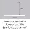 Dimming Minimalist Straight Dining Room Light, Kitchen Long Pendant Light