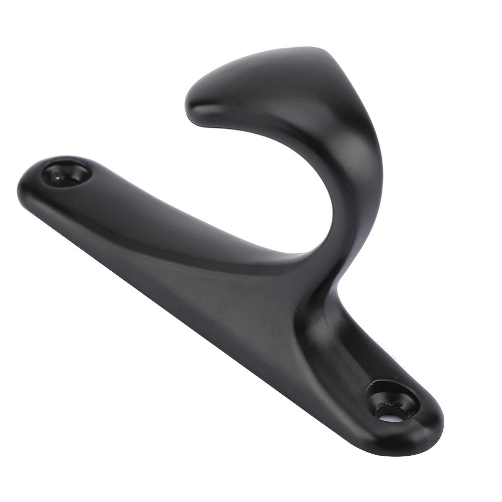 Modern Wall Mounted Coat Hook Bathroom Cloakroom Closet Clothes Rack Holder Hooks(Matte Black)