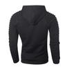 Men's Fashion Leisure Self Cultivation Long Sleeve Stripe Sweater Hoodie Coat Top
