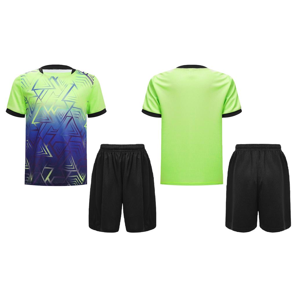 Children's Boys Sports Set 2-Piece Quick-Drying T-Shirt + Shorts Tracksuit for Jogging Football Basketball Clothing