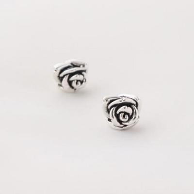 Vintage Rose 3D Earrings Bold Flower Earrings Daily