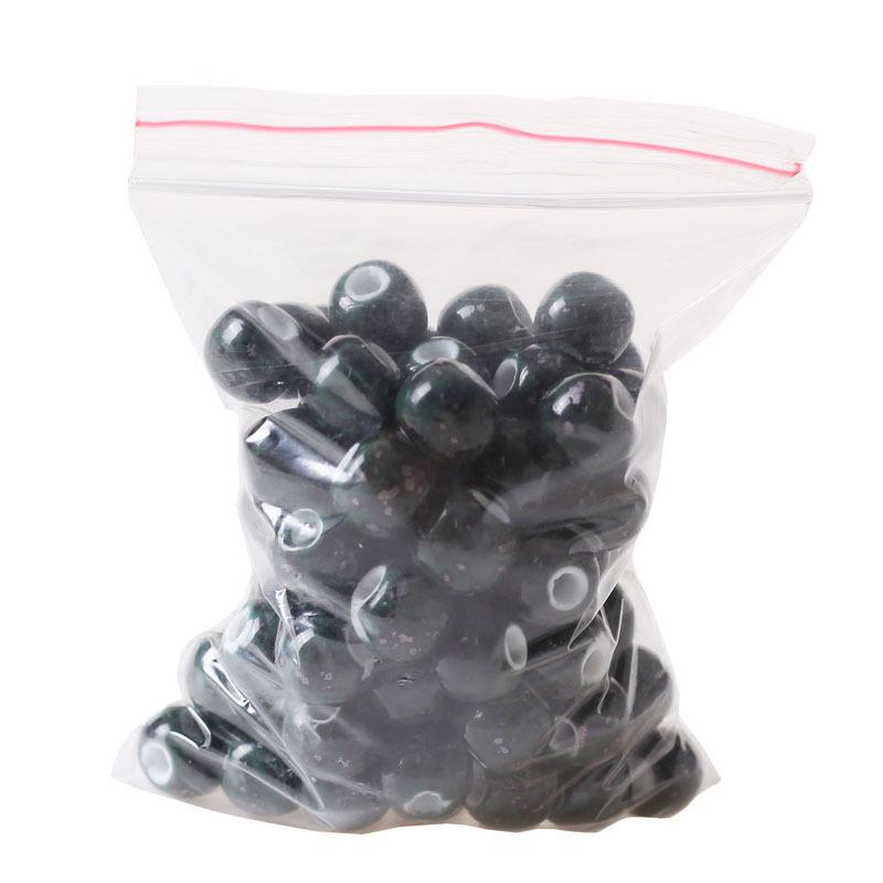 Ancient-Style Green Speckled Ceramic Beads for DIY Jewelry