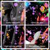 Avezano Neon Glow in The Dark Backdrop Paint Splatter Graffiti Glow Party 80s 90s Themed Birthday Background Colorful Neon Party Birthday Backdrops