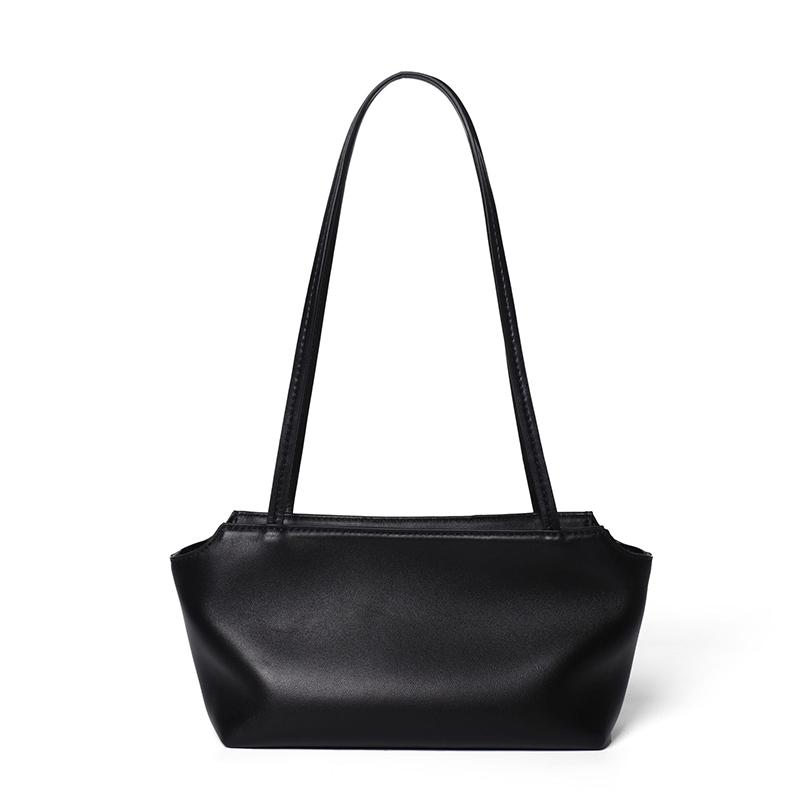 

Genuine Leather Women s Underarm Bag Classic High-end Luxury Shoulder Bag European American Simple Solid Color Fashi Handbag чёрный