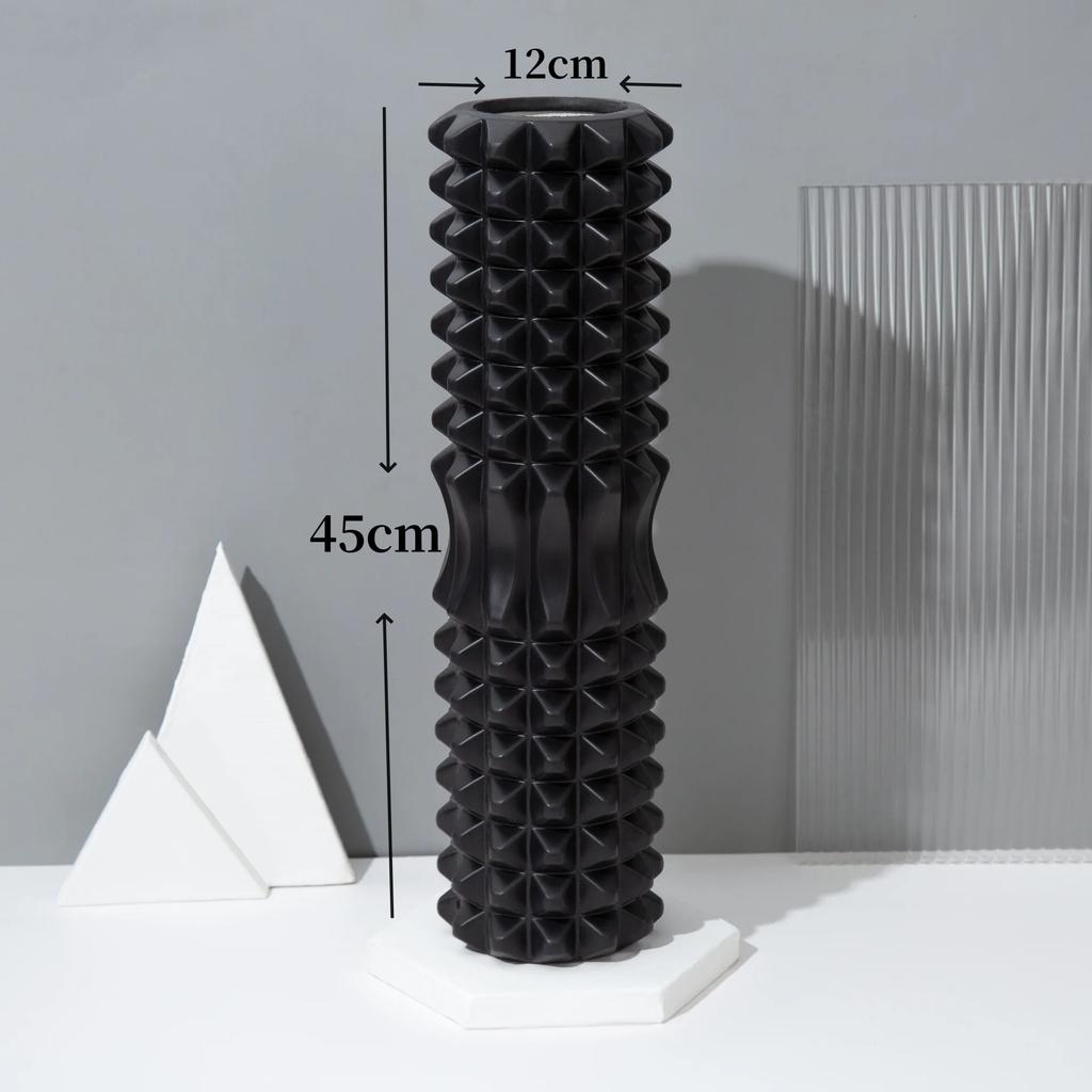 33/45Cm Yoga Foam Roller Whole Body Area Deep-Tissue-Rooted Muscle Tissue Massage Relaxer Sports Rehabilitation Fascial Column Household Fitness