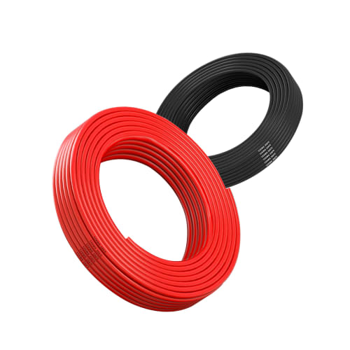 HaerknCbl 12AWG/3.3Sq Silicone Wire 2 X 3M (Black 3M + Red 3M) Hook Up Wire Kit Electric Wire Cable Flexible Soft Silicone Wire 2 Colors/Set Suitable