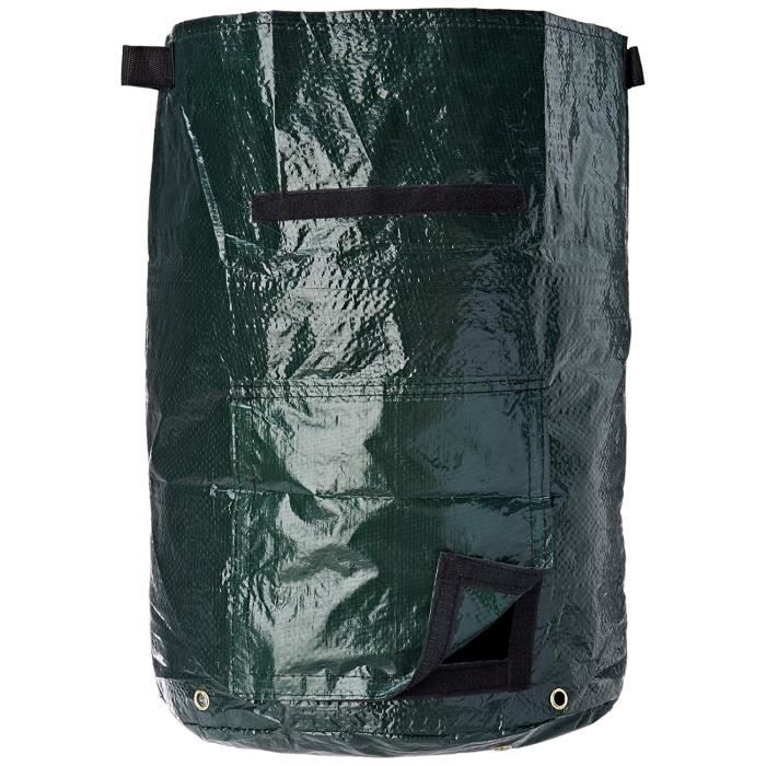 Sac de culture pour pommes de terre - SILVERLINE - Noir - 100 g/m² - Double stratification