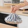 Reusable Aluminum Foil Food Covers Tin Foil Food Insulation Cover Fits Various Dish Shapes Elastic Bowl Covers