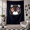 Wall TapestryKanye West Bear Art Hanging Cloth Decorative Background Cover for Room Decoration
