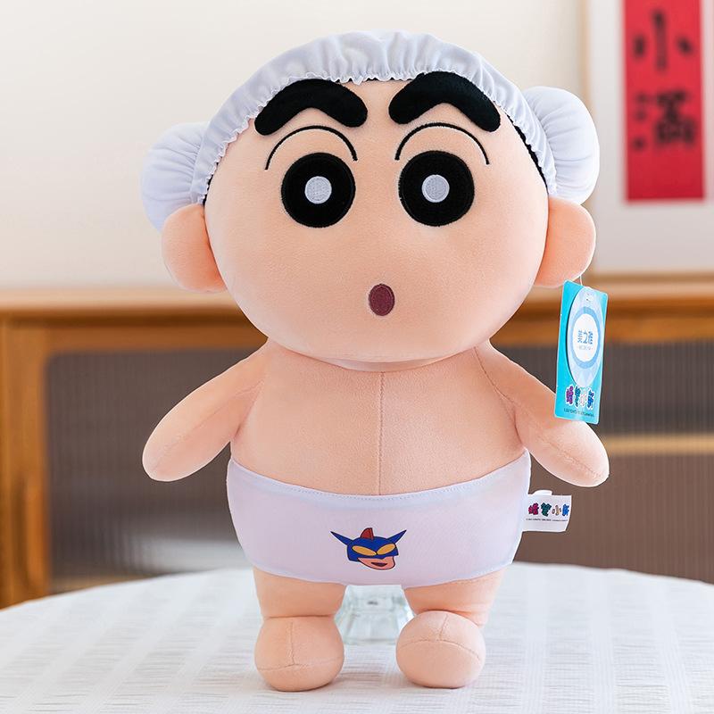 

Bath crayon small new plush toy for friends birthday gift bathrobe doll home ornament 28cm【0.22kg】