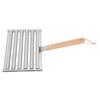Detachable Stainless Steel Hot Dog Sau Roller Rack Stmer With Extra   Wood Handle 4 Skewers 6 Stick Design BBQ Tools