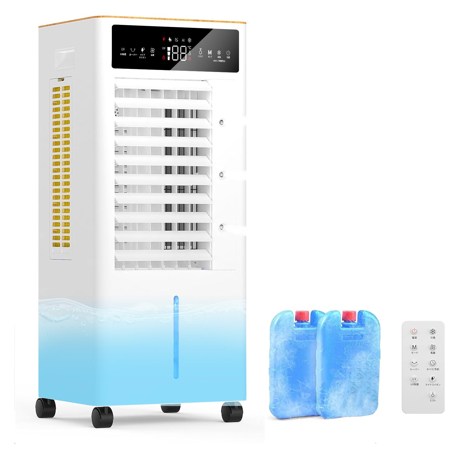 

Воздушный охладитель в 2025 году 12 л большая емкость воздушный поток Воздушный мощный холодный автоматический влево и ручной вверх и вниз направление ветра воздушный поток 3 таймер отрицательный ион лед