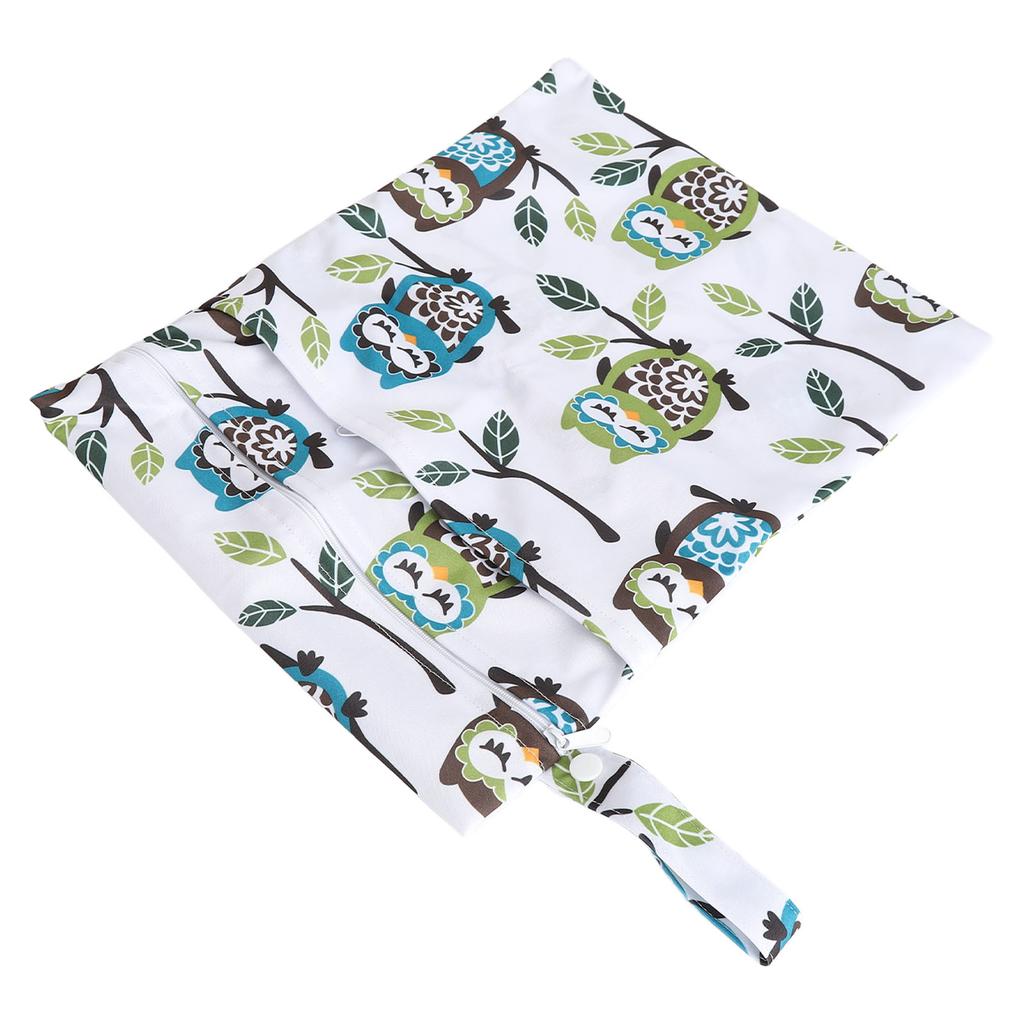 2pcs Two Zippered Wet Dry Bags Waterproof Large Capacity Washable Baby Items Yoga Gym Bag 11 X 14.2in