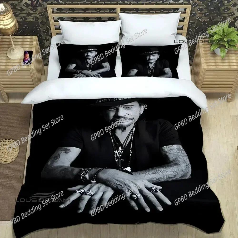 Rock Star Johnny Hallyday Bedding Set Bedroom Soft Modern Bedspreads Comefortable Kids Duvet Cover Quilt Cover And Pillowcase