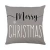 Christmas Pillow Cover 18X18 Inches Linen Pillow Case Xmas Ornament Party Decorations Couch Cushion Cover Home Decor Pillowcases