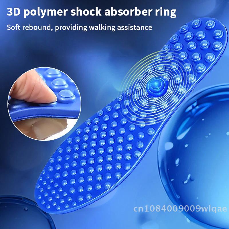 EVA Memory Foam Insoles-Shock Absorbing Shoe-pad - Cushioned Support for Running, Work & Daily Wear, Odor Control & Trimmable