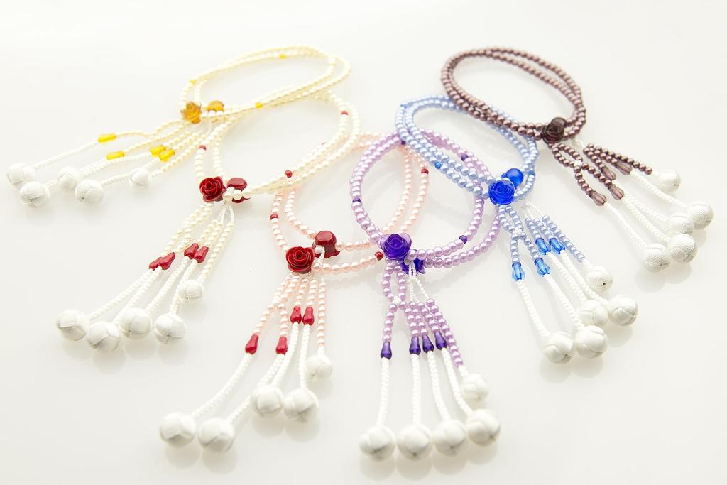 Kongodo Damen Rosenkranz, Bunter Kleiner 8-Zoll-Kunststoff-Rosenkranz (Kisuka)