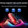 BT80 2-in-1 Bluetooth 5.4 Motorcycle Helmet Headset with Rear Warning Tail Light Waterproof Auto Answer 2000Mah Battery Earphone