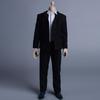 [ADWOA] 1/6 Scale Figure Accessories/Men's Suit Outfit Set (Head and Body Not Included) Black [Product Contents]: Suit + Shirt + Pants + Belt
